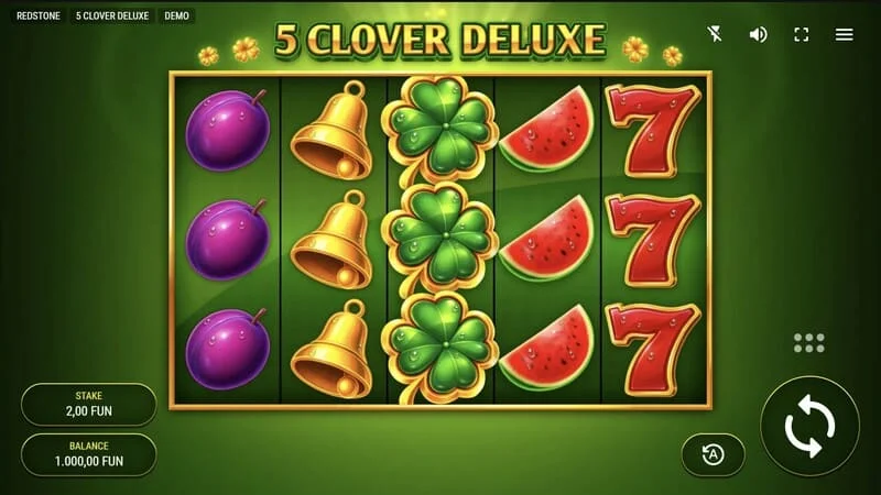 5 Clover Deluxe - scáileán cluiche
